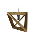 Lámpara colgante de madera del desván individual de la iluminación de la casa moderna